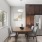 a kitchen with a table and chairs