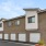 a large building with garages