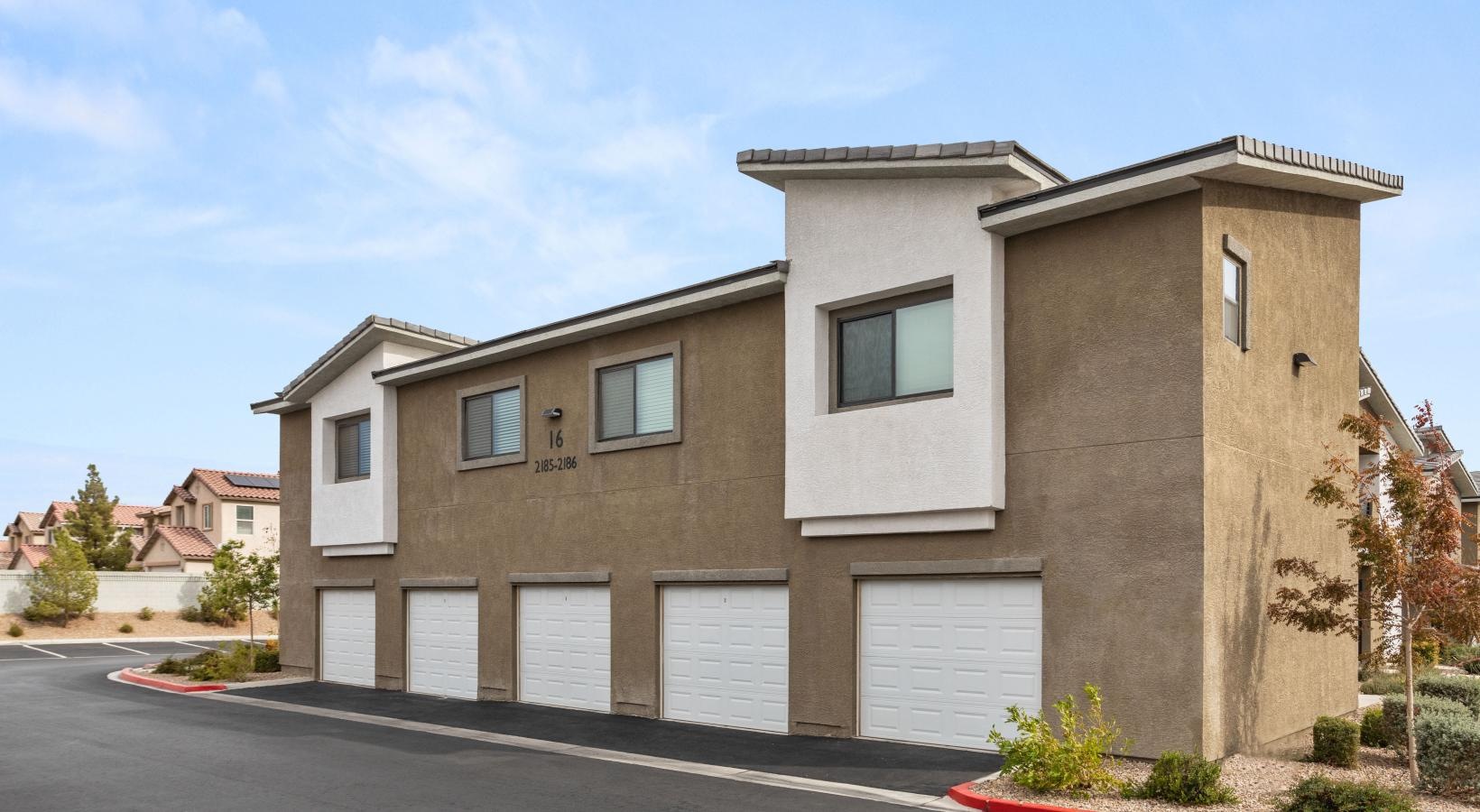 Find your perfect fit at Trend! a large building with garages